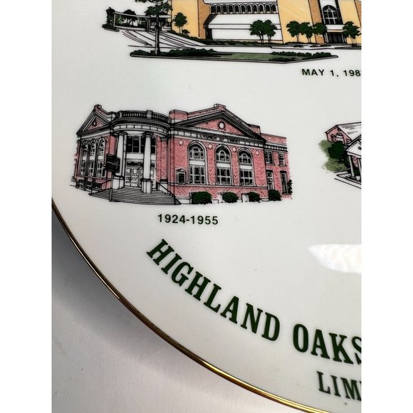 Highland Oaks Church of Christ Vintage Church Plate - Picture 4 of 16